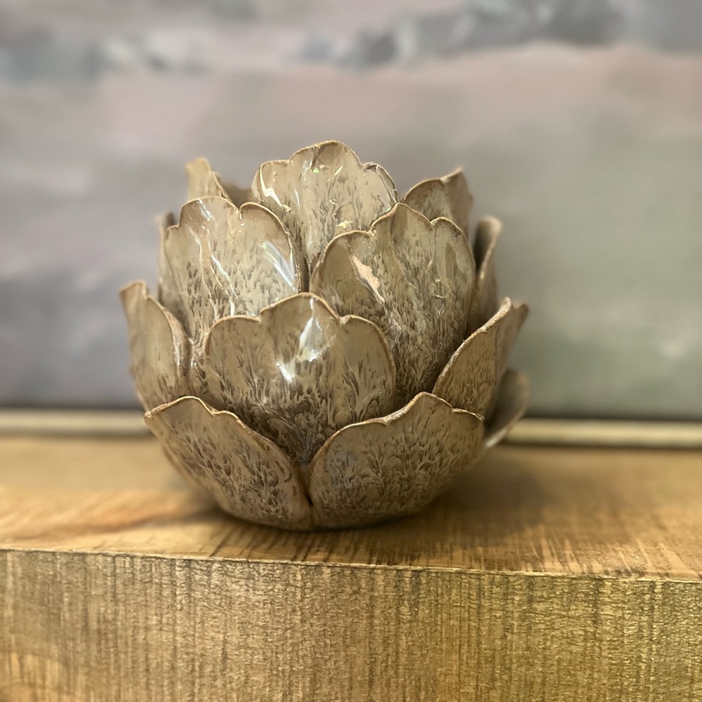Arhaus Dahlia Pillar Candle Holder